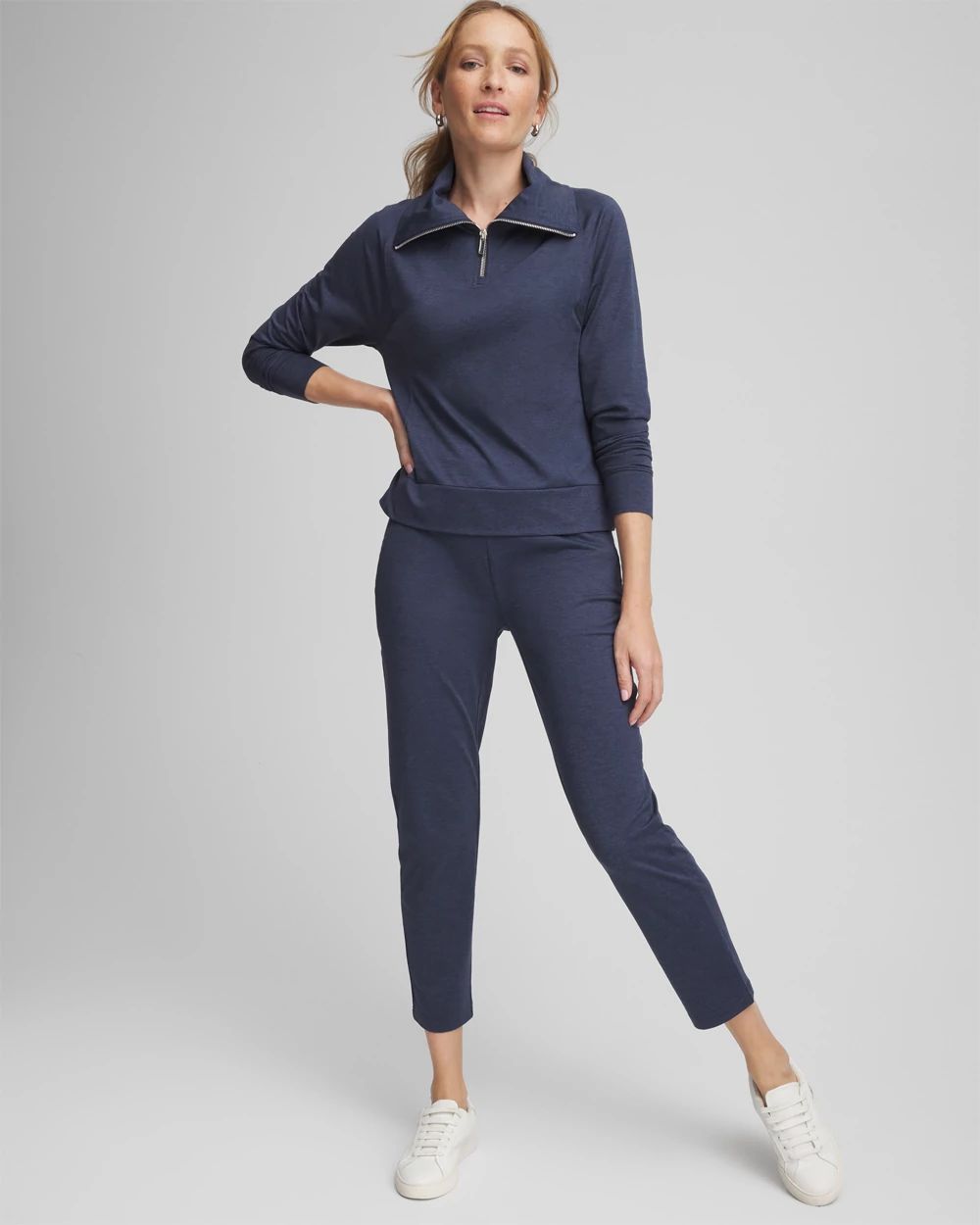 Zenergy® Cloud Half-Zip Pullover Top | Chico's Zenergy® Cloud Half-Zip Pullover Top | Chico's